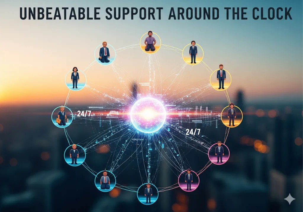 Expert help, whenever you need it — 24/7/365